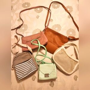 Bundle of 4 Purses (the solid camel colored one sold)
